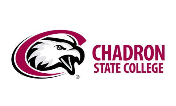 Logo of Chadron State College with a stylized eagle head inside a red letter 'C'.