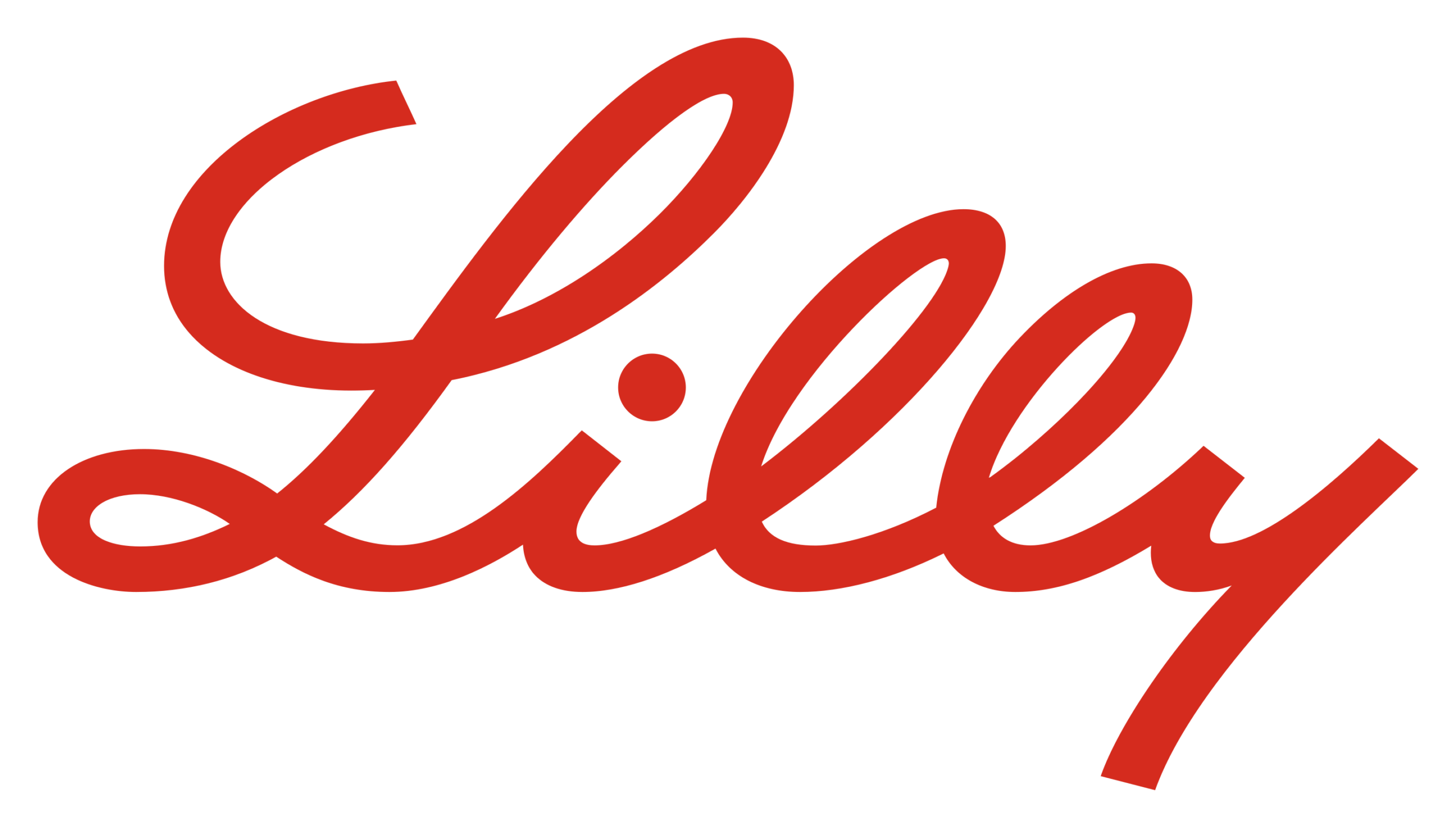 Red, cursive text spelling "Lilly" on a transparent background.