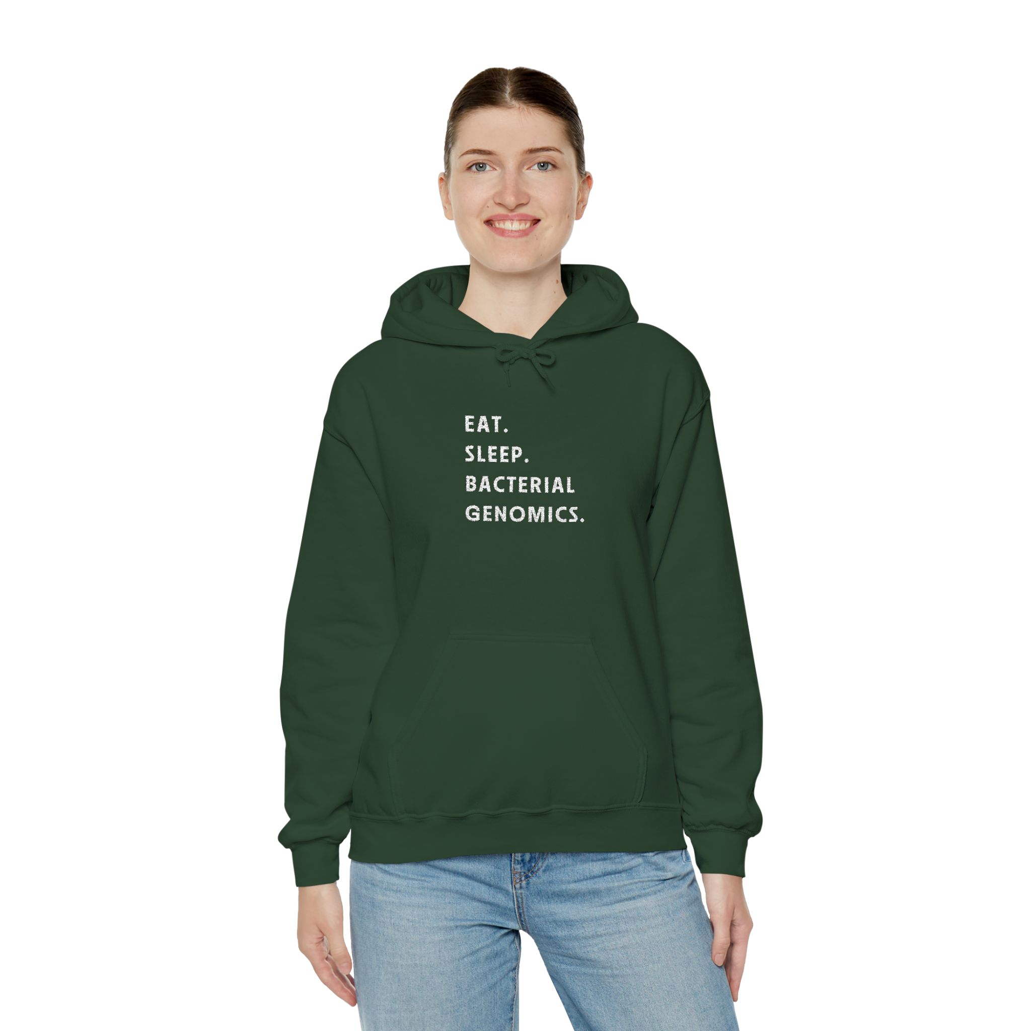 "Eat. Sleep. Bacterial Genomics." SSPI Embroidered Hoodie - Image 7