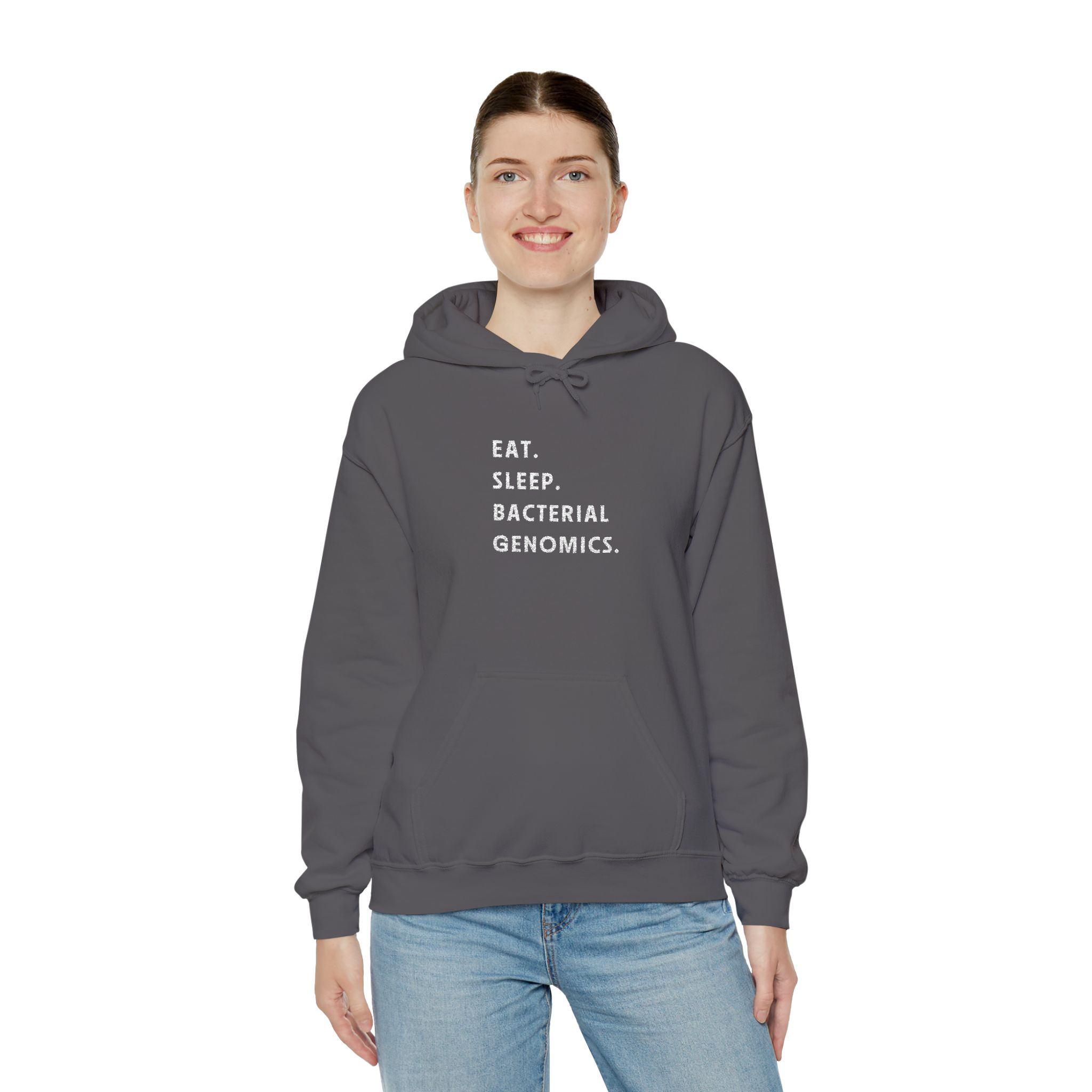"Eat. Sleep. Bacterial Genomics." SSPI Embroidered Hoodie - Image 10