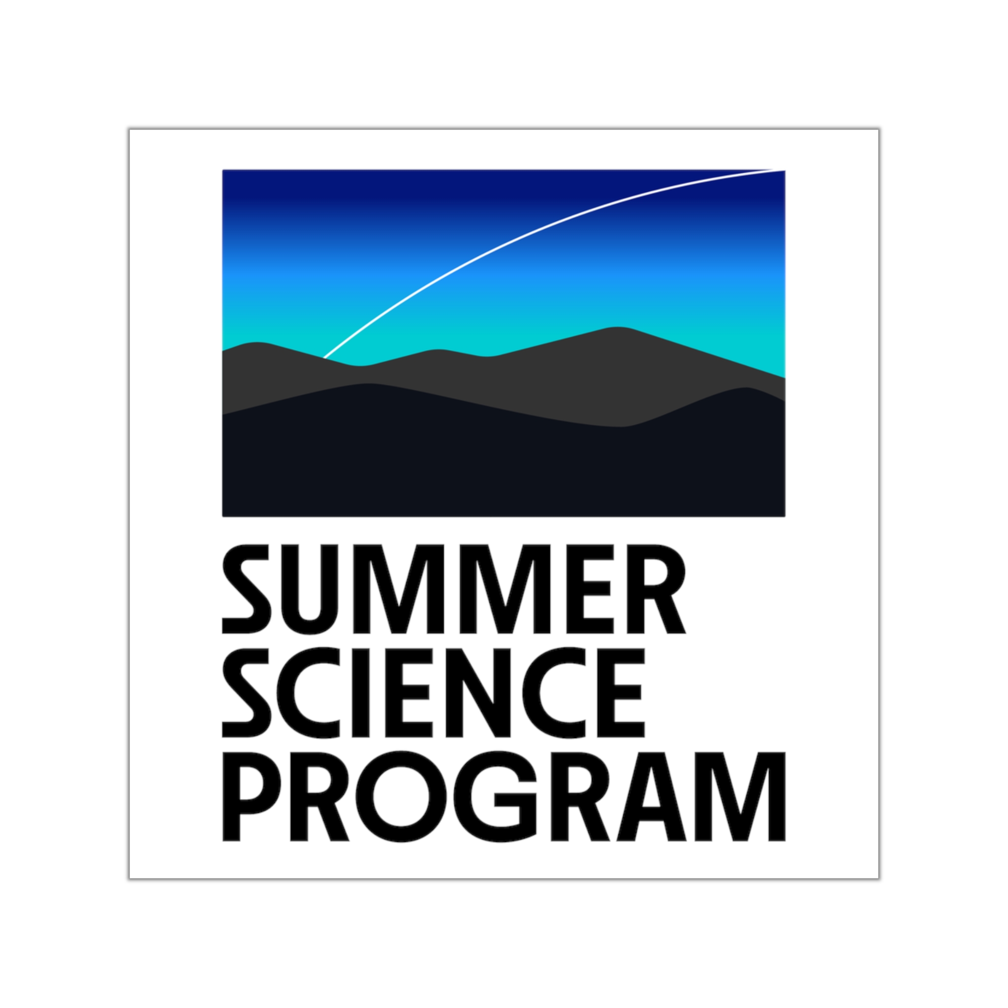 Summer Science Program Square Vinyl Sticker